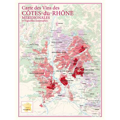 Carte des Vins des Côtes-du-Rhône Méridionales