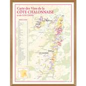 Carte des Vins de la Cte Chalonnaise encadre