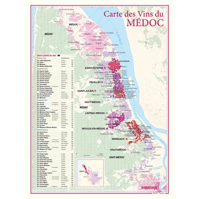 Carte des Vins du Médoc