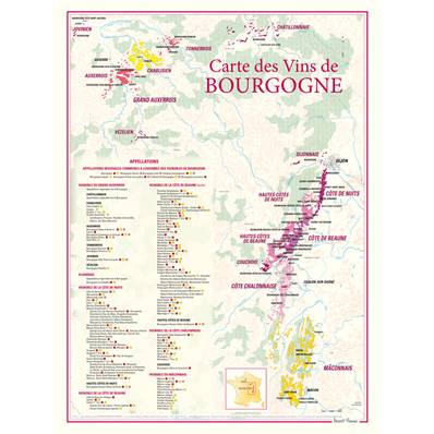 Carte des Vins de Bourgogne