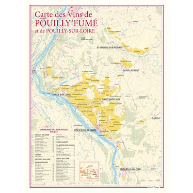 Carte des Vins de Pouilly-Fumé et de Pouilly-sur-Loire