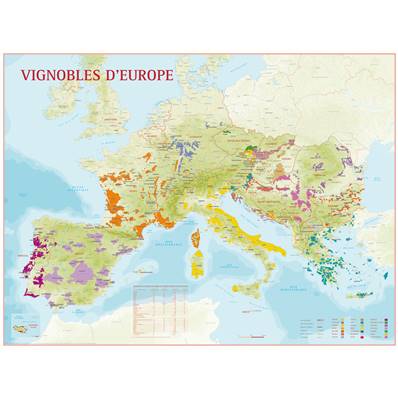 Carte du Vignoble d'Europe