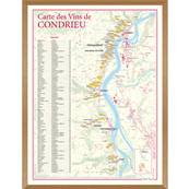 Carte des Vins de Condrieu encadre