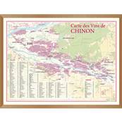 Carte des Vins de Chinon encadre