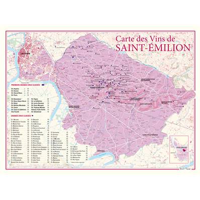 Carte des Vins de Saint-Emilion