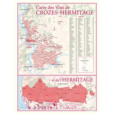 Carte des Vins de Crozes-Hermitage