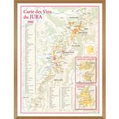 Carte des Vins du Jura encadre