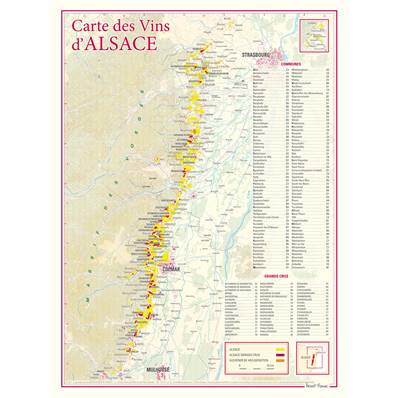 Carte des Vins d'Alsace