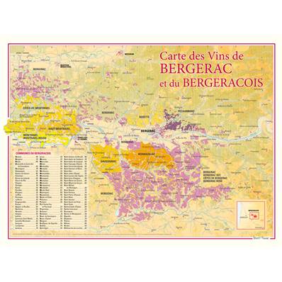 Carte des Vins de Bergerac et du Bergeracois