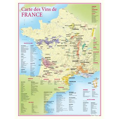 Carte des Vins de France