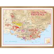 Carte des Vins de Provence encadre