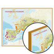 Carte du Vignoble d'Europe lamine