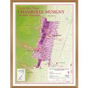 Carte des Vins de Chambolle-Musigny et de Morey-Saint-Denis encadre