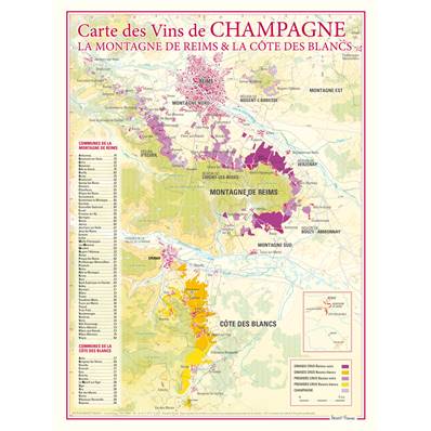 Carte des Vins de Champagne "La Montagne de Reims"