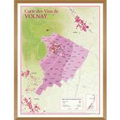 Carte des Vins de Volnay encadrée