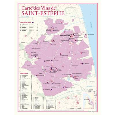 Carte des Vins de Saint-Estèphe