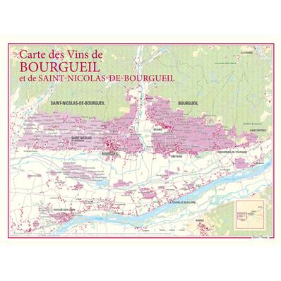 Carte des Vins de Bourgueil et de Saint-Nicolas de Bourgueil