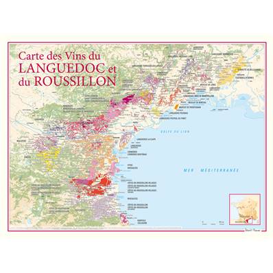 Carte des Vins du Languedoc et du Roussillon