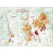 Carte du Vignoble des Côtes du Rhône