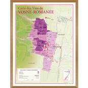 Carte des Vins de Vosne-Romane encadre