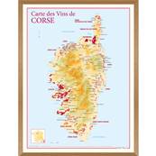 Carte des Vins de Corse encadre