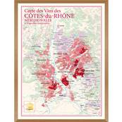 Carte des Vins des Ctes-du-Rhne Mridionales encadre