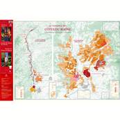 Carte du Vignoble des Côtes du Rhône pliée