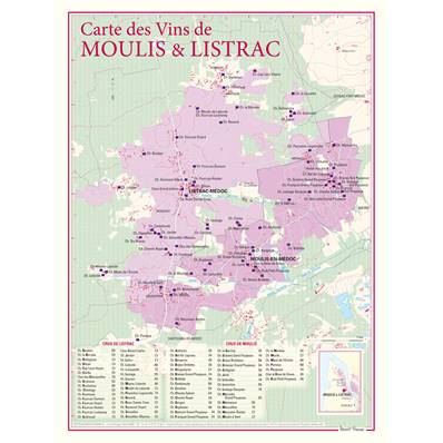 Carte des Vins de Moulis et de Listrac