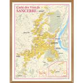 Carte des Vins de Sancerre encadre