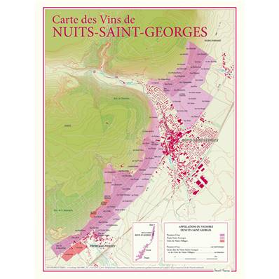 Carte des Vins de Nuits-Saint-Georges
