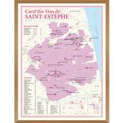 Carte des Vins de Saint-Estphe encadre