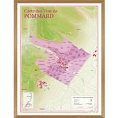 Carte des Vins de Pommard encadre