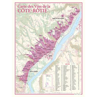 Carte des Vins de Côte-Rôtie